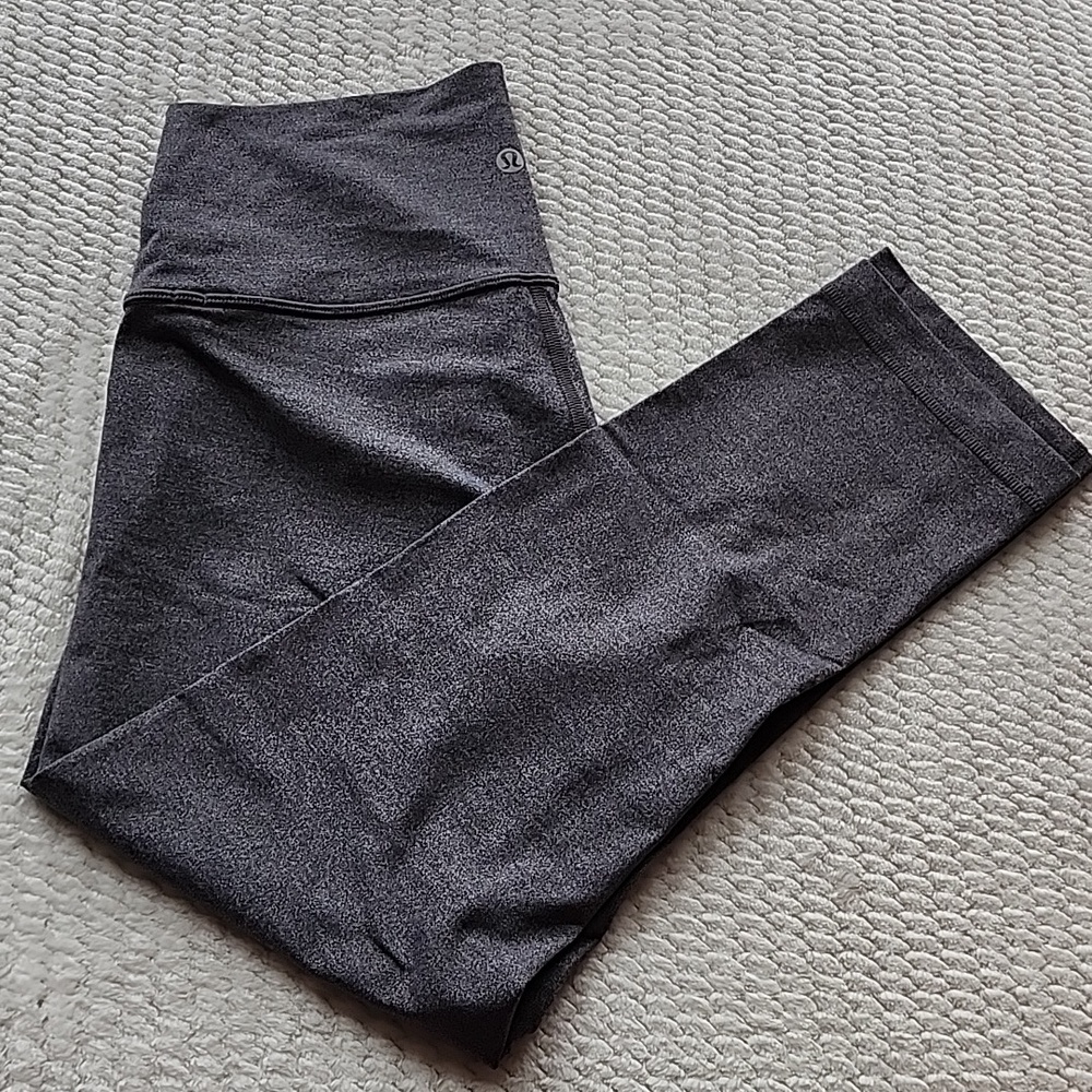 Lululemon High Waist Gray Capri Leggings